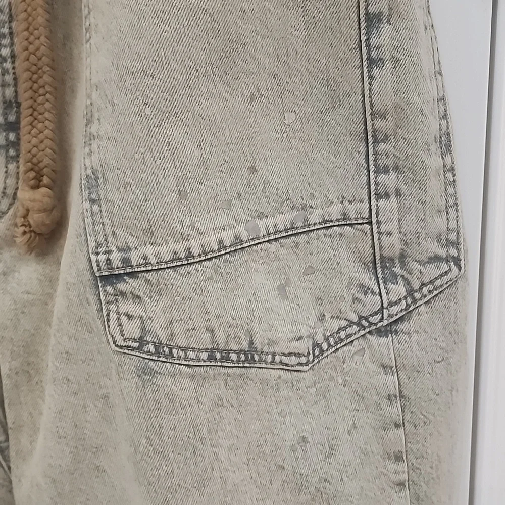 Free People Moxie Jeans with Brown Tie - Picture 5 of 8